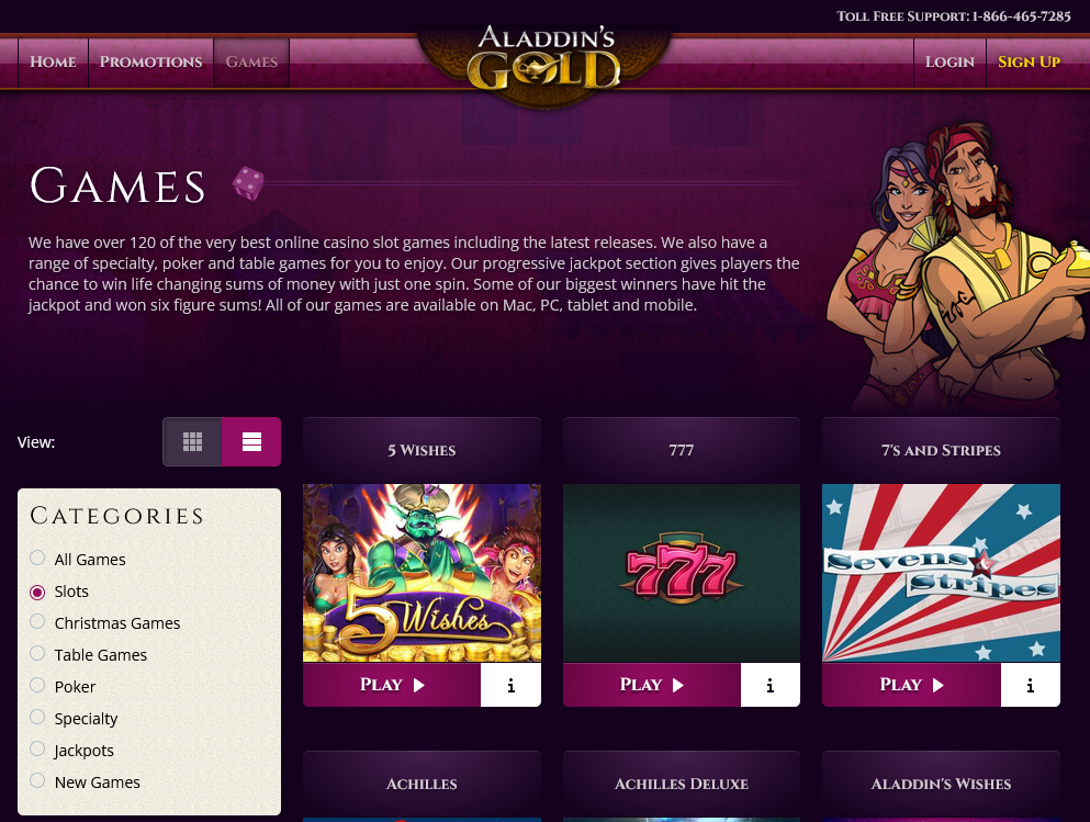 Aladdins
Gold Casino