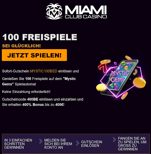 Miami Club Casino 100 Free
                                        Spins